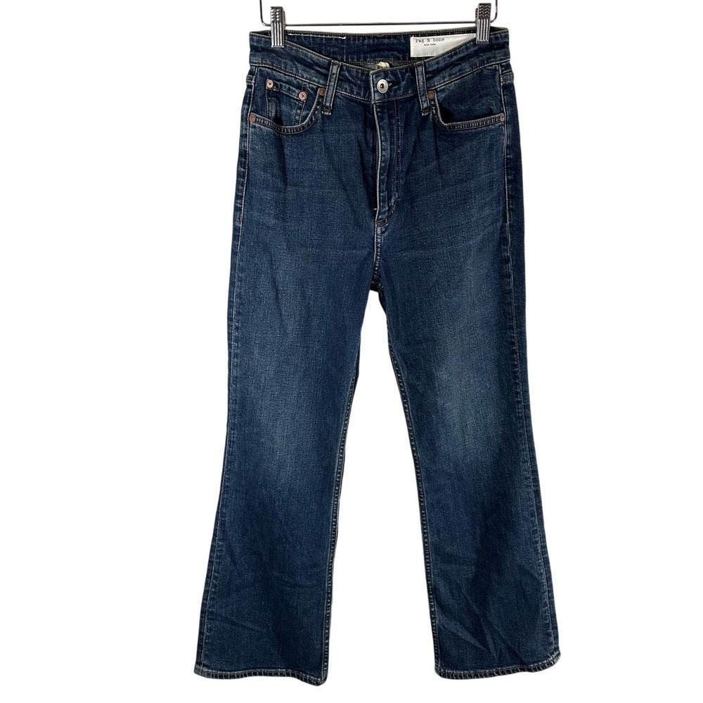 Rag & Bone Casey High Rise Ankle Comfort Stretch Flare Jeans Chelsea Size 26